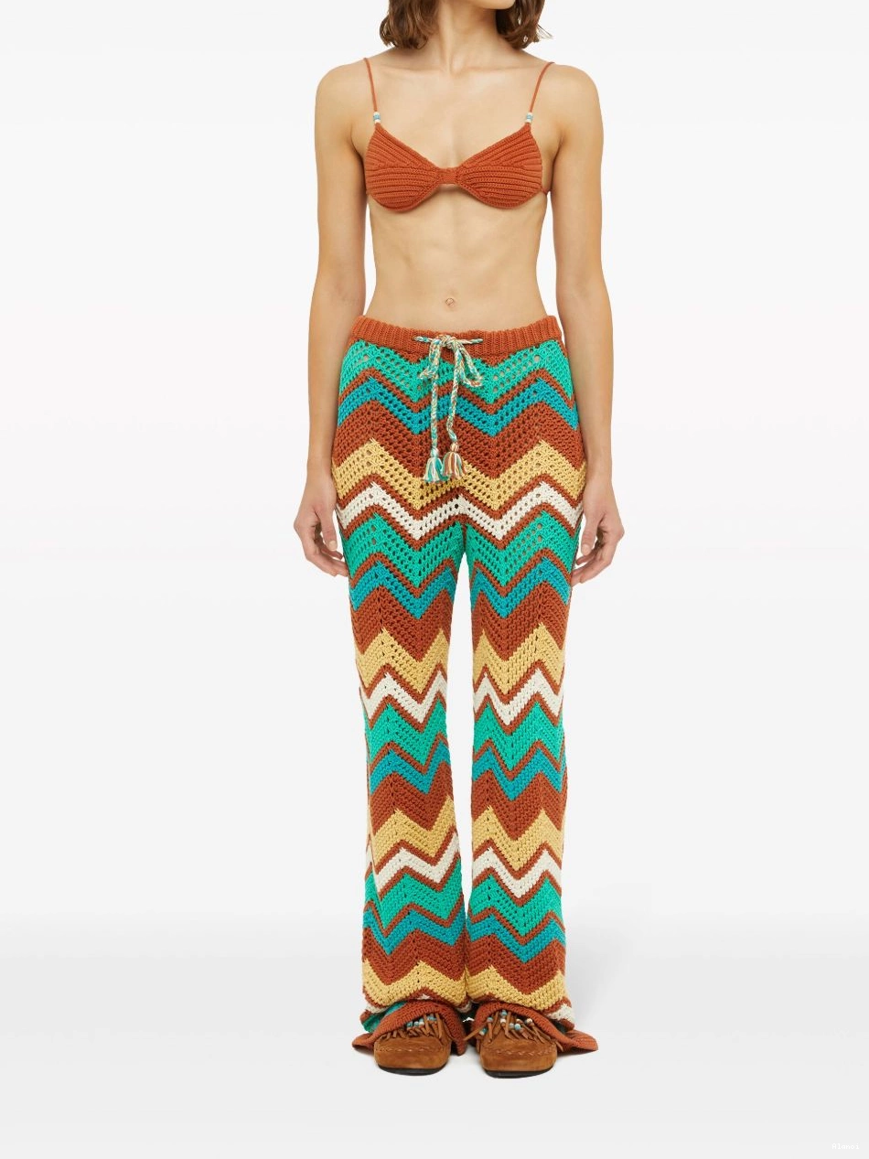 Cheap knit chevron Kaleidoscopic Alanui Women trousers 0412